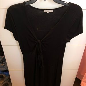 Black short sleeve dress